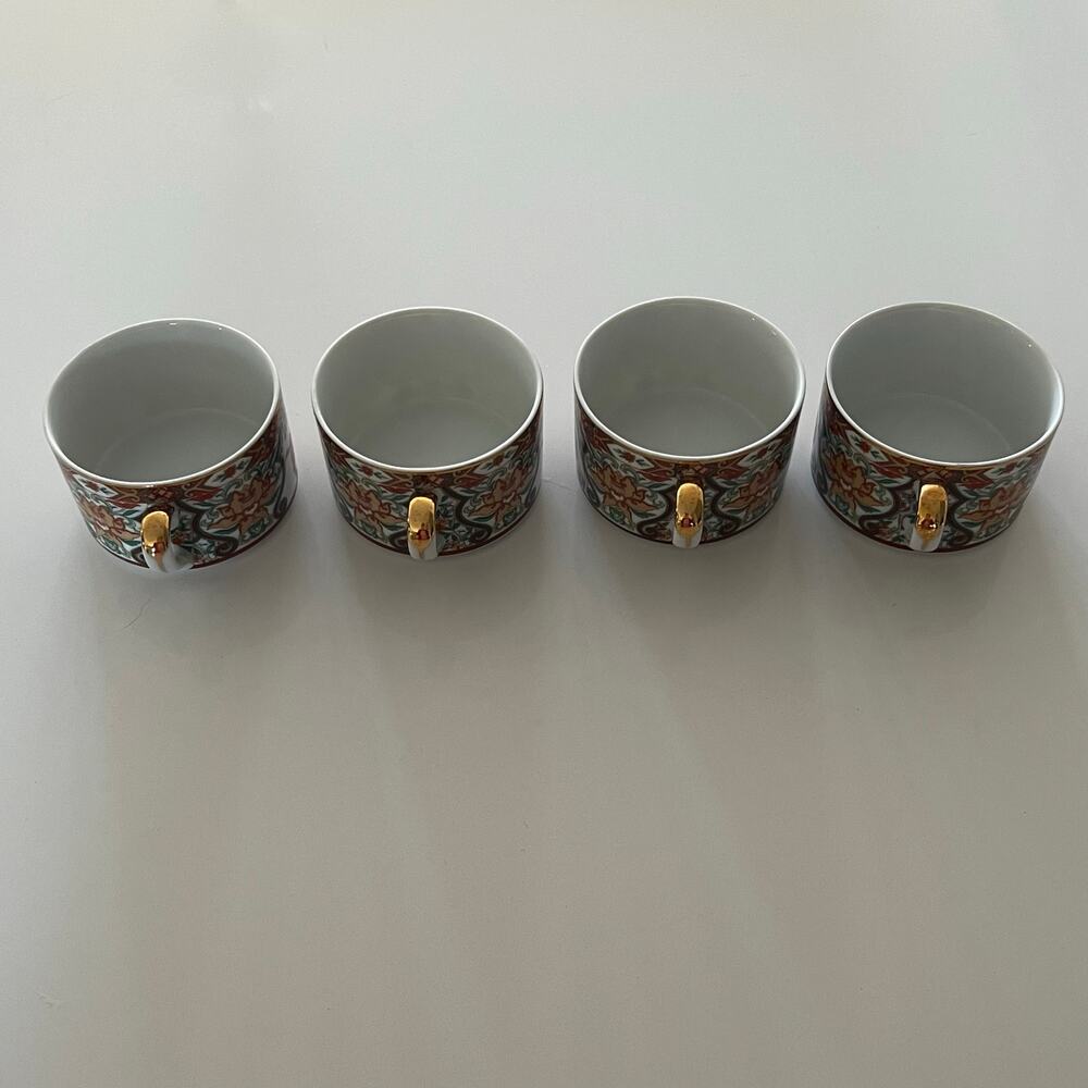 Vintage SAJI Japan Fine China Imari Royal Pheasant 9pc Set - 5 Plates & 4 Cups - Picture 9 of 16